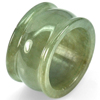 48.92 Ct. Size 9.5 Natural White Green Jade Ring Thailand Unheated