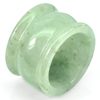 Unheated 53.78 Ct. Natural White Green Jade Ring Size 9.5