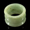 52.51 Ct. Beauty Color Natural White Green Jade Ring Size 9.5 Thailand
