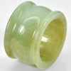 Jade Ring White Green Charming Color 53.84 Ct. Natural Gemstone Size 9.5