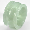 Nice Color 51.89 Ct. Size 9.5 Natural Green White Jade Ring Thailand