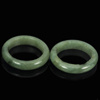 White Green Rings Jade Sz 7 Round Shape 27.60 Ct. 2 Pcs. Natural Gemstones