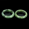 23.03 Ct. 2 Pcs. Round Natural Gems White Green Rings Jade Sz 5