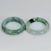 25.97 Ct. 2 Pcs. Round Natural White Green Rings Jade Size 7 25.97 Ct. 2 Pcs. Round Natural White Green Rings Jade Size 7