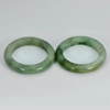 26.15 Ct. 2 Pcs. Round Natural White Green Rings Jade Size 7 Thailand 26.15 Ct. 2 Pcs. Round Natural White Green Rings Jade Size 7 Thailand