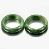 Unheated 27.63 Ct. 2 Pcs. Good Natural Gemstone Green Black Jade Ring Size 7.5 Unheated 27.63 Ct. 2 Pcs. Good Natural Gemstone Green Black Jade Ring Size 7.5