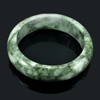 475.00 Ct. Diameter 63 Mm. Natural Gemstone White Green Jade Bangle Unheated