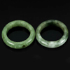White Green Black Rings Jade Sz 5 Unheated 23.73 Ct. 2 Pcs. Natural Gemstones