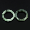 White Green Black Rings Jade Sz 5 Round Natural Gems 19.46 Ct. 2 Pcs. Unheated White Green Black Rings Jade Sz 5 Round Natural Gems 19.46 Ct. 2 Pcs. Unheated