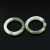 White Green Rings Jade Sz 5 Unheated 18.72 Ct. 2 Pcs. Round Natural Gemstones White Green Rings Jade Sz 5 Unheated 18.72 Ct. 2 Pcs. Round Natural Gemstones
