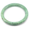 Unheated 225 Ct. Round Cabochon Gem Natural Green Jade Bangle Diameter 58 Mm.