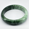 Unheated Gemstone 389.33 Ct. Diameter 62 Mm. Natural White Green Jade Bangle