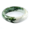 White Green Jade Bangle Diameter 63 mm. 468.16 Ct. Natural Gemstone Unheated