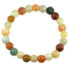 75.05 Ct. Natural Gem Multi-Color Jade Beads Flexibility Bracelet Length 7 Inch.