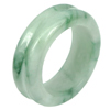 Unheated 27.06 Ct. Gemstone Natural Green Jadeite Ring Size 7.5 From Thailand