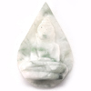 White Green Jade Buddha Carving Pendant 32.60 Ct. Natural Gemstone Unheated