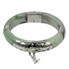 Green Jade Bangle 74 x 60 x 15 Mm. 342.15 Ct. Natural Gemstone Unheated