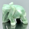 Green White Jade Elephant Carving 50.31 Ct. Natural Gemstone Unheated