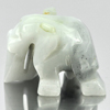 Multi-Color Jade Elephant Carving 26 x 19 Mm. 56.78 Ct.Natural Gemstone Unheated
