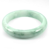 Green White Jade Bangle Diameter 59 Mm. 288.27 Ct. Natural Gemstone Unheated
