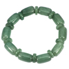 211.56 Ct. Natural Gemstone Green Jade Beads Flexibility Bracelet Length 8 Inch.