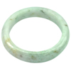 329.61 Ct. Natural Green White Jade Bangle Diameter 58 mm. Unheated