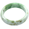 Green White Jade Bangle Size 74 x 59 x 17 Mm. 343.06 Ct. Natural Gem Unheated