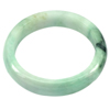 314.19 Ct. Natural Gem Green White Jade Bangle Size 72 x 57 x 14 mm.
