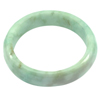 Unheated 367.90 Ct. Natural Gem Green White Color Jade Bangle Diameter 59 mm.