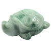Green White Jade 432.00 Ct. Turtle Carving 64 x 42 Mm. Natural Gemstone Unheated