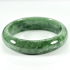375.61 Ct. Natural Gemstone Green Jade Bangle Size 75 x 60 x 12 Mm. Unheated