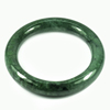 Green Jade Bangle Diameter 60 Mm. Round Cabochon 382.19 Ct. Natural Gemstone