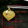 Natural Multi-Color Jade 33.99 Ct. Heart Nickel Pendant 23 x 22 Mm. Gemstone