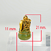 Natural Gemstone Green Jade Calabash Pendant 18.70 Ct. Size 21 x 11 Mm. Natural Gemstone Green Jade Calabash Pendant 18.70 Ct. Size 21 x 11 Mm.
