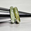 Natural Multi Color Jade 22.13 Ct. 2 Pcs Round Cabochon Rings Size 4.5 Gemstones