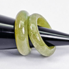 Natural Multi Color Jade 25.24 Ct. 2 Pcs Round Cabochon Rings Size 4.5 Gemstones