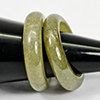 Natural Multi Color Jade 22.63 Ct. 2 Pcs Round Cabochon Rings Size 4.5 Gemstones