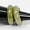 Natural Multi Color Jade 26.06 Ct. 2 Pcs Round Cabochon Rings Size 4.5 Gemstones