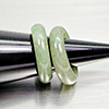 Natural Multi Color Jade 24.59 Ct. 2 Pcs Round Cabochon Rings Size 4.5 Gemstones