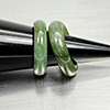 Natural Multi Color Jade 23.45 Ct. 2 Pcs Round Cabochon Rings Size 4.5 Gemstones