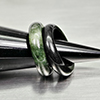 Natural Multi Color Jade 23.13 Ct. 2 Pcs Round Cabochon Rings Size 4.5 Gemstones