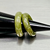 Natural Multi Color Jade 24.45 Ct. 2 Pcs Round Cabochon Rings Size 4.5 Gemstones