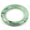 Green Jade Bangle Size 85x60x12 Mm. Unheated Natural Gemstone 460.01 Ct.