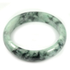 Green Jade Bangle Size 75x55x14 Mm. 297.60 Ct. Unheated Natural Gemstone