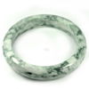 Green White Jade Bangle 361.09 Ct. Size 80 x 62 x 14 Mm. Natural Gem Unheated