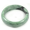 Green Jade Bangle Size 74x59x18 Mm. 410.72 Ct. Unheated Natural Gemstone