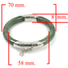 Green Jade Bangle with Silver Diameter 58 Mm. 202.05 Ct. Natural Gemstone