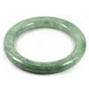 Green Color Jade Bangle Size 73x52x8 Mm. Natural Gemstone Unheated 237.99 Ct.