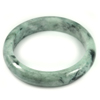 Green Color Jade Bangle Size 78x60x13 Mm. 331.22 Ct. Natural Gemstone Unheated