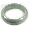 Green Color Jade Bangle Size 77x57x18 Mm. 419.45 Ct. Natural Gemstone Unheated